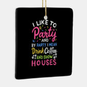 Koffiehuizen en Shows Drink Keramisch Ornament (Rechts)