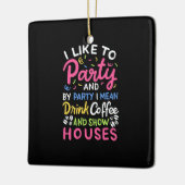 Koffiehuizen en Shows Drink Keramisch Ornament (Links)