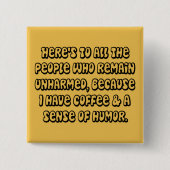 KoffieHumor Button (Voorkant)