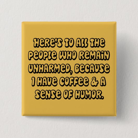 KoffieHumor Button (Voorkant)