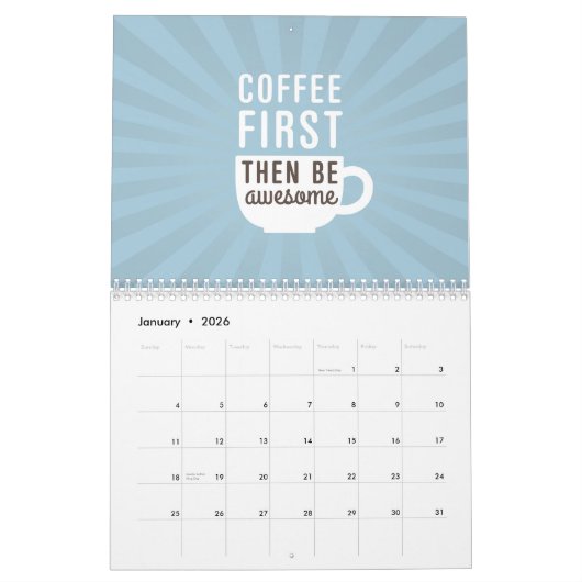 KoffieHumor Kalender (Jan 2026)