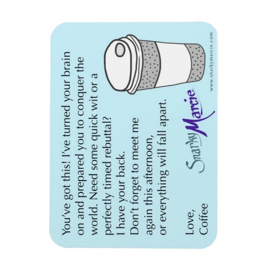 KoffieHumor Magneet (Verticaal)