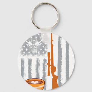 koffiejacht- Vintage USA Amerikaanse vlag voor jac Sleutelhanger