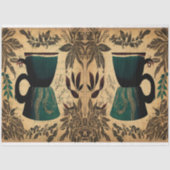 Koffiejar ephemera-collage tissuepapier (Voorkant)