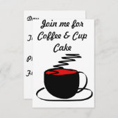 koffiekaartje kaart (Voorkant / Achterkant)