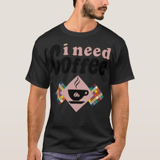 koffiekappuccino moet klimmen t-shirt (Voorkant)