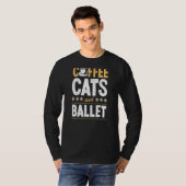 Koffiekat 1 en Balletdanseres T-shirt (Voorkant volledig)