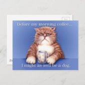 Koffiekat Briefkaart (Voorkant / Achterkant)