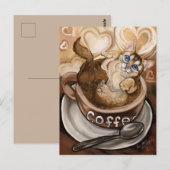 Koffiekat Briefkaart (Voorkant / Achterkant)