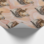 Koffiekat Cadeaupapier (Hoek)