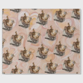 Koffiekat Cadeaupapier (Vlak)