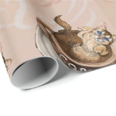 Koffiekat Cadeaupapier (Rol Hoek)