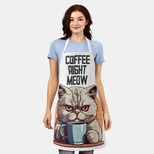 KOFFIEKAT GRAPPIG KEUKEN SCHORT (Gedragen)