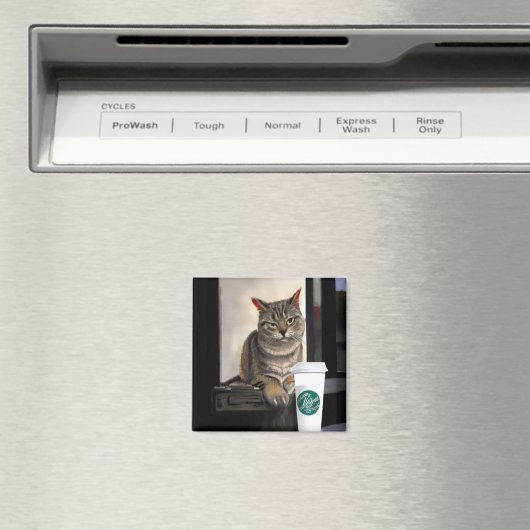 Koffiekat Magneet (Insitu (Vaatwasser))