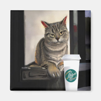 Koffiekat Magneet
