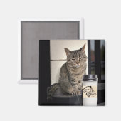 Koffiekat Magneet (Voorkant / Achterkant)