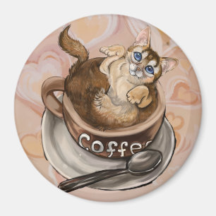 Koffiekat Magneet