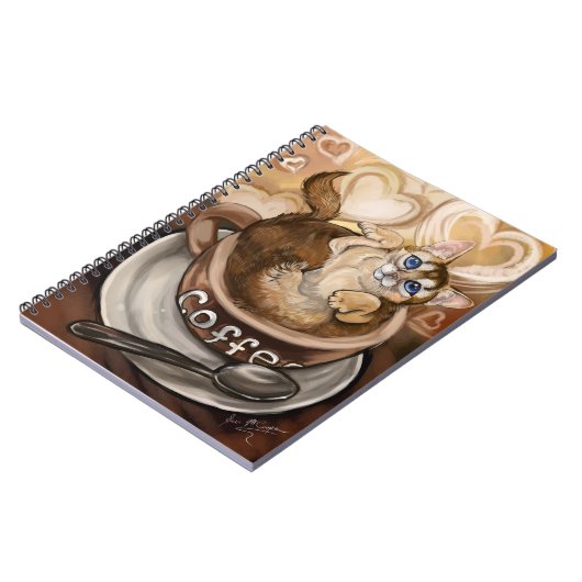 Koffiekat Notitieboek (Linkerzijde)