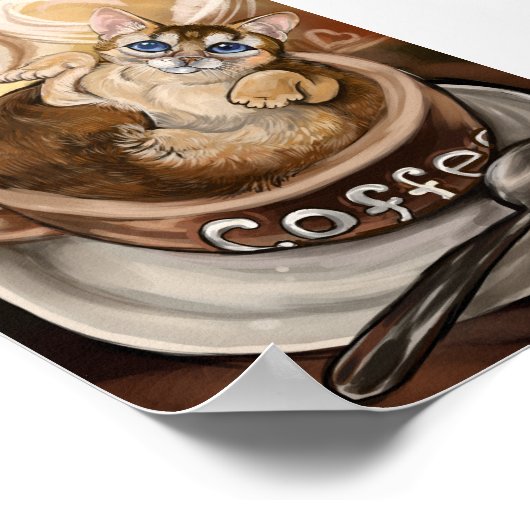 Koffiekat Poster (Hoek)