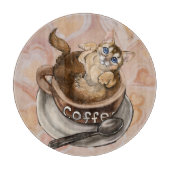 Koffiekat Snijplank (Voorkant)