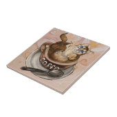 Koffiekat Tegeltje (Zijkant)