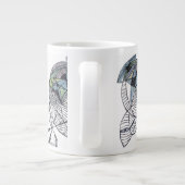 Koffiekat van keramiek - Cadeauweergave Grote Koffiekop (Achterkant)