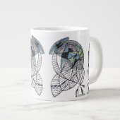 Koffiekat van keramiek - Cadeauweergave Grote Koffiekop (Voorkant rechts)