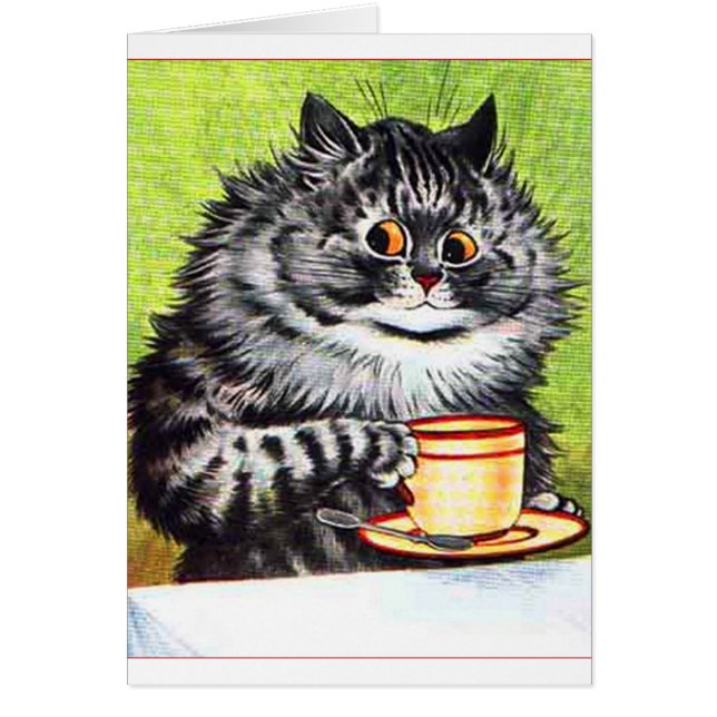 Koffiekat (Vintage-image) (Voorkant)