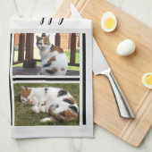 Koffiekattekattenhuisleven is een geweldig zwart f theedoek (Quarter Fold)