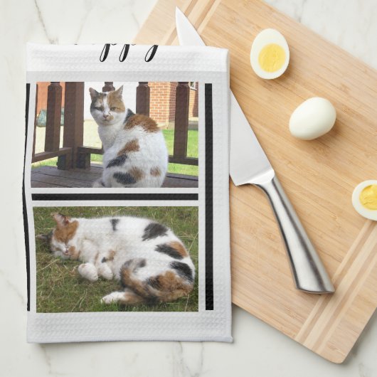 Koffiekattekattenhuisleven is een geweldig zwart f theedoek (Quarter Fold)