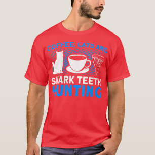 Koffiekatten en jachttanden van haaien Tooth H T-shirt