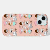 Koffiekatten grappig Case-Mate iPhone case (Achterkant (horizontaal))