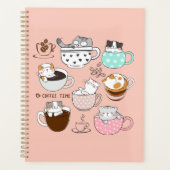 Koffiekatten grappig planner (Voorkant)