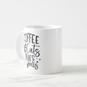 Koffiekatten, heks en cellen koffiemok (Voorkant links)