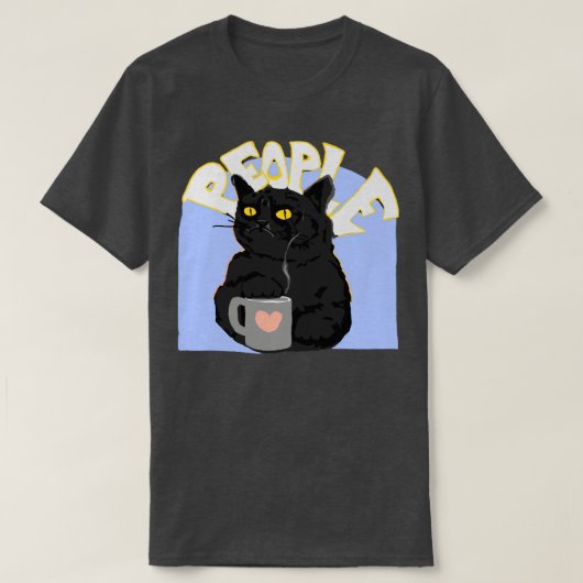 koffiekatten t-shirt (Design voorkant)