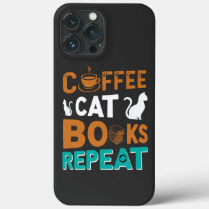 Koffiekboeken Herhalings-, lees- en koffieliefhebb Case-Mate iPhone Case