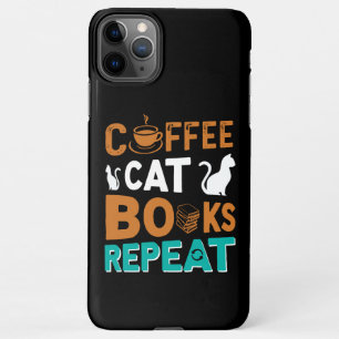 Koffiekboeken Herhalings-, lees- en koffieliefhebb iPhone 11Pro Max Hoesje