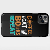 Koffiekboeken Herhalings-, lees- en koffieliefhebb iPhone Hoesje (Achterkant horizontaal)