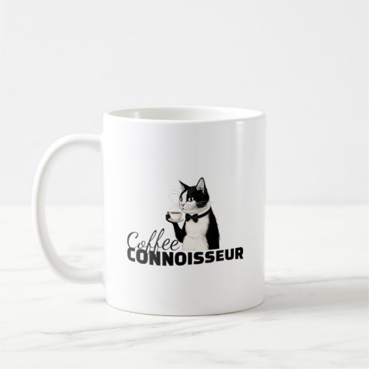 Koffiekenner Schattigee Classy Kattenkoffie Mok (Links)