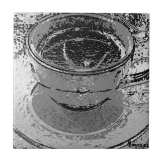 Koffiekeramische Tegel Tegeltje