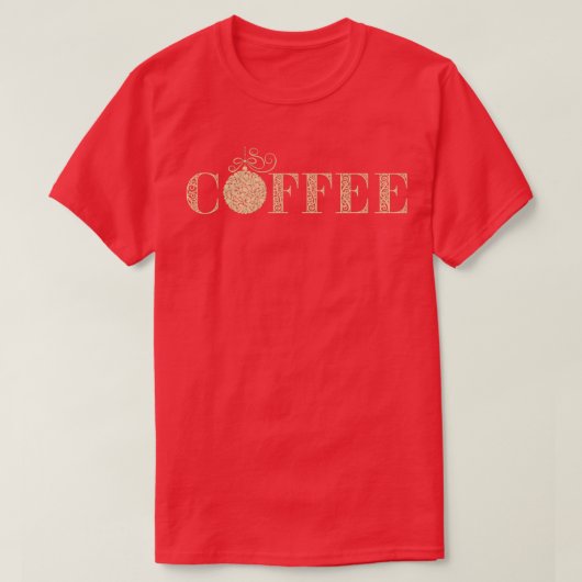 Koffiekerstbal T-shirt (Design voorkant)