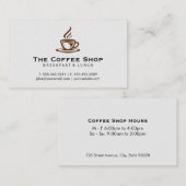 Koffiekerstomen Visitekaartje (Voorkant / Achterkant)