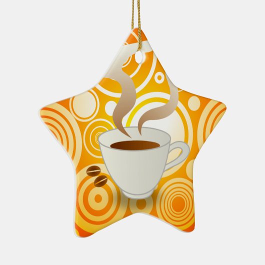 Koffiekerstversiering Keramisch Ornament (Rechts)