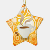 Koffiekerstversiering Keramisch Ornament (Links)