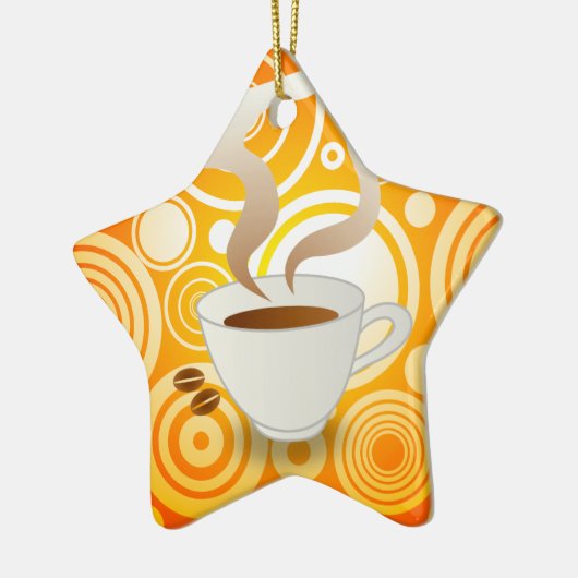 Koffiekerstversiering Keramisch Ornament (Links)