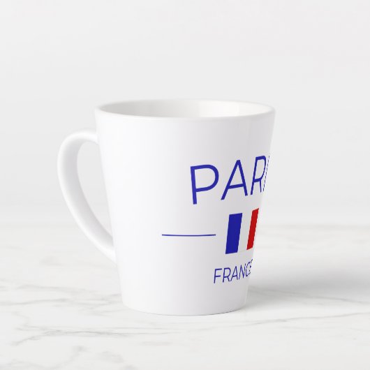 Koffieketen van Parijs Latte Mok (Linkerhoek)