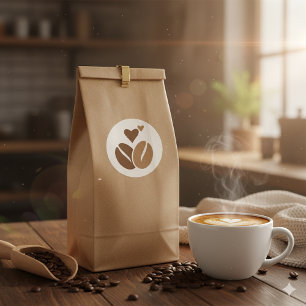Koffiekiem : Stijl en Energie ☕ Ronde Sticker