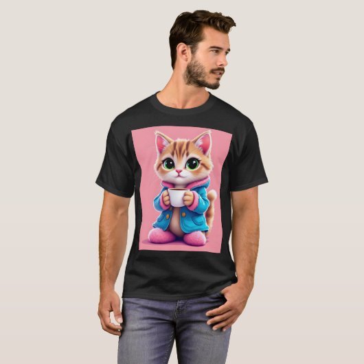 Koffiekitten T-shirt (Voorkant volledig)
