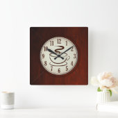 Koffiekklok met kast vierkante klok (Huis)