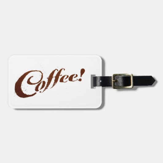 Koffiekkoffie — Bagagelabel (Voorkant horizontaal)